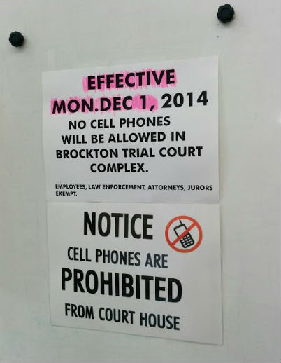 No Cell Phone in Court? Banned in Brockton MA by Amy Esq